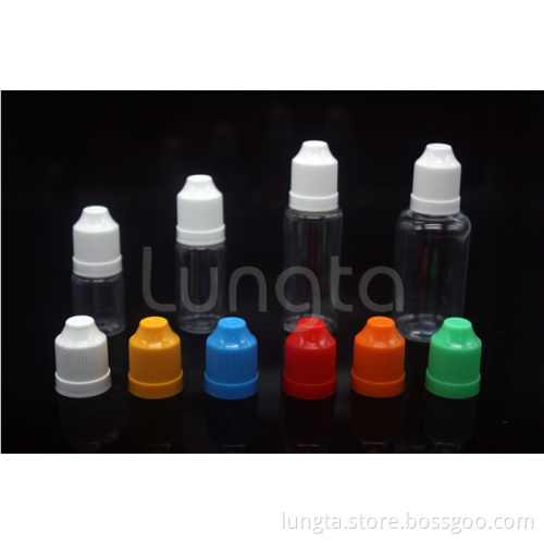 Popular 10ml E Liquid Plastic Dropper Bottle with Childproof Caps